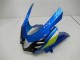 Beste Suzuki GSXR 1000 Motorrad Verkleidung Kit 2009-2016 - Blau Grun Weiss