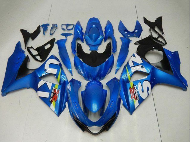 Beste Suzuki GSXR 1000 Motorrad Verkleidung Kit 2009-2016 - Blau Grun Weiss