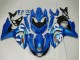 Beste Suzuki GSXR 1000 Motorrad Verkleidung Kit 2009-2016 - Blau Grun Weiss