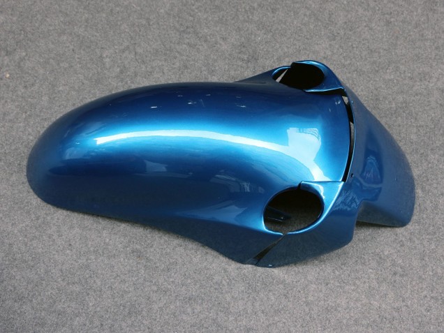 Beste Kawasaki ZZR1100 Motorrad Verkleidung 1993-2003 - Glanzendes Blau Grau