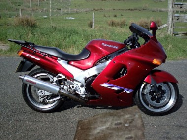 Beste Kawasaki ZZR1100 Motorrad Verkleidung 1993-2003 - Dunkel Rot