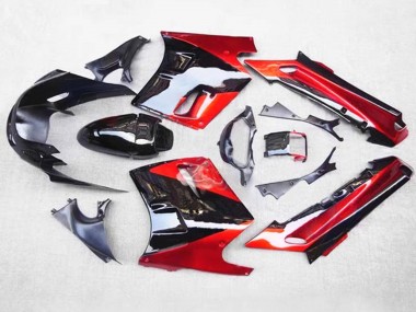 Beste Kawasaki ZZR1100 Motorrad Verkleidung 1993-2003 - Rot Schwarz