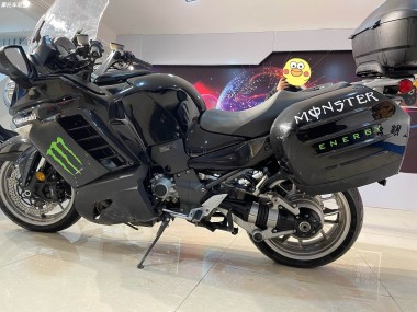 Beste Kawasaki GTR1400/ZG1400 Motorrad Verkleidung 2007-2009 - Schwarz Monster