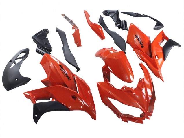 Beste Kawasaki Versys 650 Motorrad Verkleidung 2015-2021 - Rot Matt Schwarz