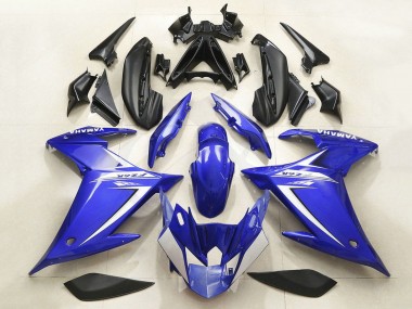 Beste Yamaha FZ6R Motorrad Verkleidung 2009-2015 - Blau Weiss