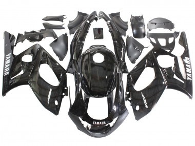 Beste Yamaha YZF600R Thundercat Motorrad Verkleidung 1996-2007 - Glanzendes Schwarz