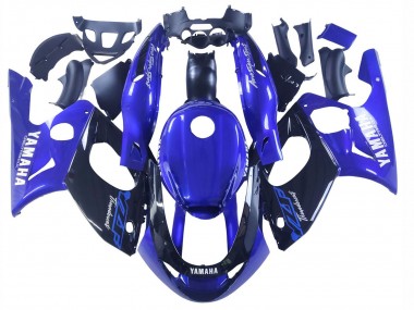Beste Yamaha YZF600R Thundercat Motorrad Verkleidung 1996-2007 - Blau Glanzendes Schwarz