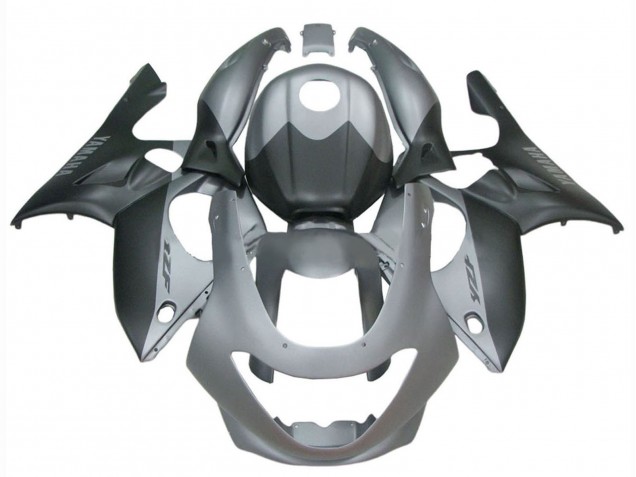 Beste Yamaha YZF600R Thundercat Motorrad Verkleidung 1996-2007 - Matt Schwarz Grau