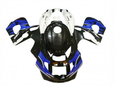 Beste Yamaha YZF600R Thundercat Motorrad Verkleidung 1996-2007 - Glanzendes Schwarz Blau Weiss