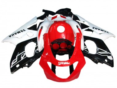 Beste Yamaha YZF600R Thundercat Motorrad Verkleidung 1996-2007 - Weiss Rot Schwarz