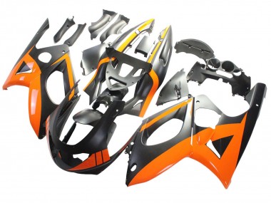 Beste Yamaha YZF600R Thundercat Motorrad Verkleidung 1996-2007 - Schwarz Orange