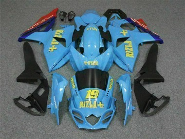 Beste Suzuki GSXR 1000 Motorrad Verkleidung 2009-2016 - Blau Gelb Rizla 19 Rot