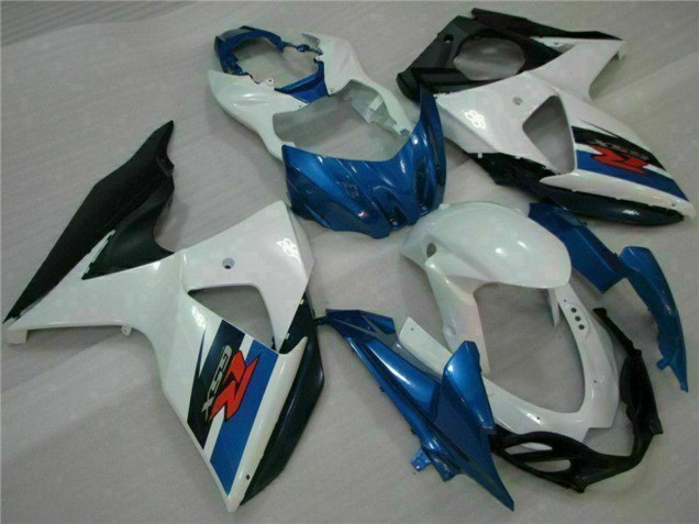 Beste Suzuki GSXR 1000 Abs Verkleidungen Kit 2009-2016 - Weiss Blau Schwarz