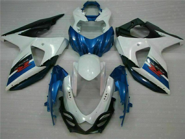 Beste Suzuki GSXR 1000 Abs Verkleidungen Kit 2009-2016 - Weiss Blau Schwarz