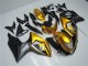 Beste Suzuki GSXR 1000 Motorrad Verkleidung 2009-2016 - Gold Matt Schwarz