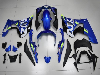 Beste Suzuki GSXR 1000 Motorrad Verkleidung 2017-2024 - Blau Weiss Grun