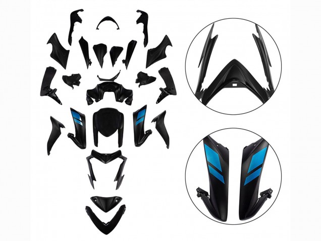 Beste Suzuki GSX-S 1000 Motorrad Verkleidung 2015-2020 - Schwarz mit Blau