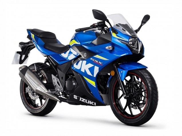 Beste Suzuki GSX250R Motorrad Verkleidung 2017-2020 - Blau Gelb