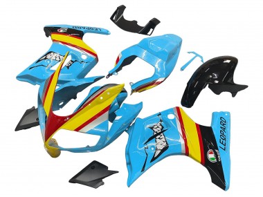 Beste Suzuki SV650 Motorrad Verkleidung 2003-2013 - Blau Gelb Rot Silber Hai
