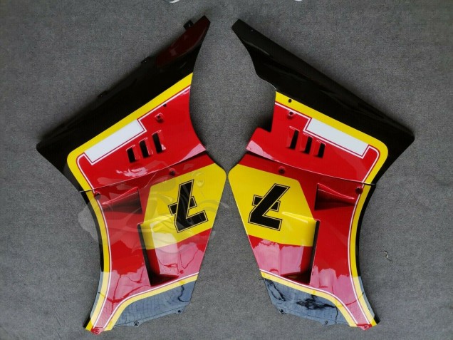 Beste Suzuki RG400 RG500 RG400/500 Motorrad Verkleidung 1984-1987 - Rot Gelb Schwarz 7