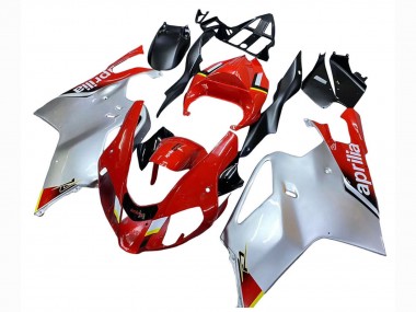 Beste Aprilia RSV1000 Motorrad Verkleidung 2003-2006 - Weiss Rot Schwarz