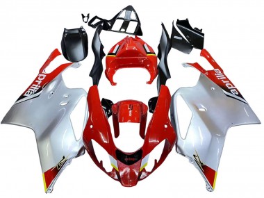 Beste Aprilia RSV1000 Motorrad Verkleidung 2003-2006 - Weiss Rot Schwarz