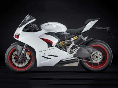 Beste Ducati Panigale V2 Motorrad Verkleidung 2020-2024 - Weiss Rot Matt Schwarz