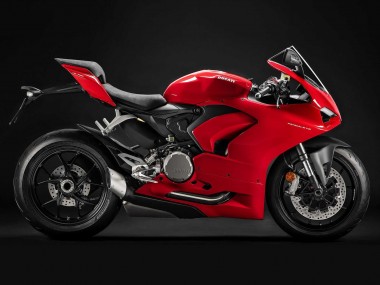 Beste Ducati Panigale V2 Motorrad Verkleidung 2020-2024 - Rot Matt Schwarz