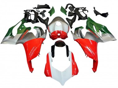 Beste Ducati Panigale V2 Motorrad Verkleidung 2020-2024 - Silber Rot Grun
