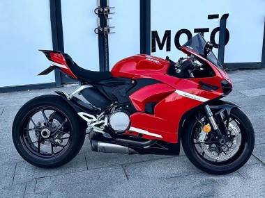 Beste Ducati Panigale V2 Motorrad Verkleidung 2020-2024 - Rot Weiss