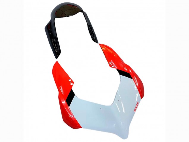 Beste Ducati Panigale V2 Motorrad Verkleidung Kit 2020-2024 - Weiss Rot Glanzendes Schwarz