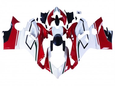 Beste Ducati Panigale V4 V4S Motorrad Verkleidung 2018-2019 - Weiss Rot Grun Glanzendes Schwarz