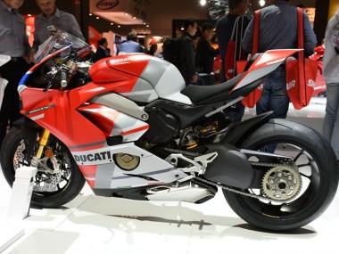 Beste Ducati Panigale V4 V4S Motorrad Verkleidung 2018-2019 - Weiss Silber Rot Glanzendes Schwarz