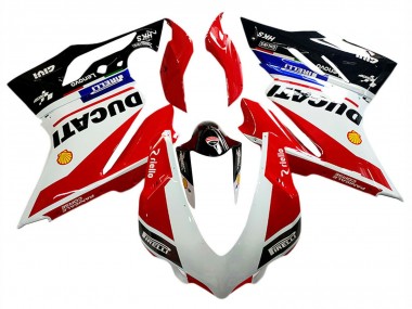 Beste Ducati Panigale V4 V4S Motorrad Verkleidung 2018-2019 - Weiss Rot Glanzendes Schwarz Lenovo