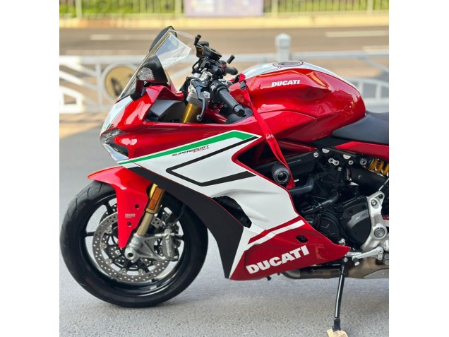 Beste Ducati Supersport 939/939S Motorrad Verkleidung 2017-2022 - Weiss Rot Schwarz Grun