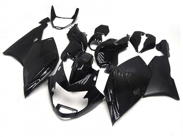 Beste BMW K1200S Motorrad Verkleidung 2005-2010 - Glanzendes Schwarz Matt Schwarz