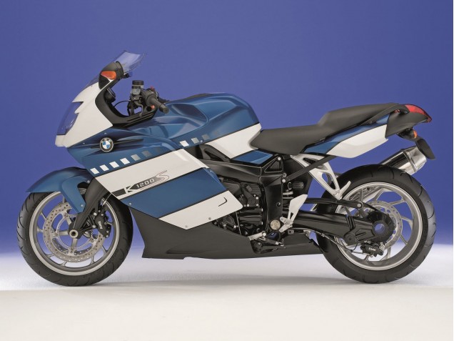 Beste BMW K1200S Motorrad Verkleidung 2005-2010 - Weiss Dunkel Blau