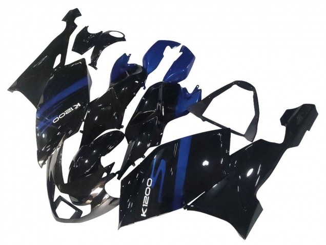 Beste BMW K1200S Motorrad Verkleidung 2005-2010 - Blau Glanzendes Schwarz