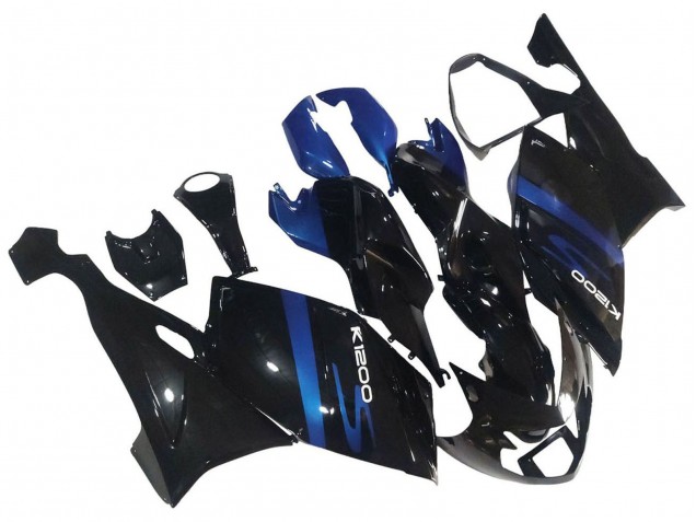 Beste BMW K1200S Motorrad Verkleidung 2005-2010 - Blau Glanzendes Schwarz