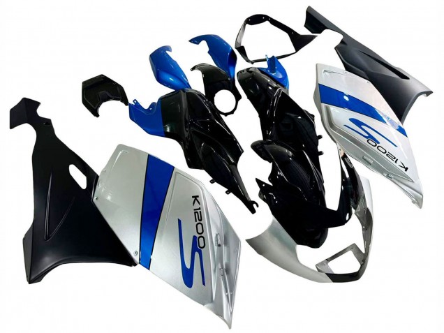 Beste BMW K1200S Motorrad Verkleidung 2005-2010 - Silber Blau Schwarz
