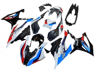 Beste BMW S1000RR Motorrad Verkleidung 2019-2022 - Schwarz Rot Flamme
