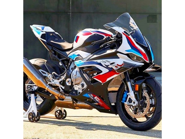Beste BMW S1000RR Motorrad Verkleidung 2019-2022 - Schwarz Weiss Blau Rot