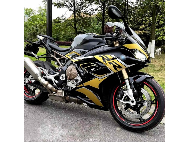 Beste BMW S1000RR Motorrad Verkleidung 2019-2022 - Schwarzes Gold
