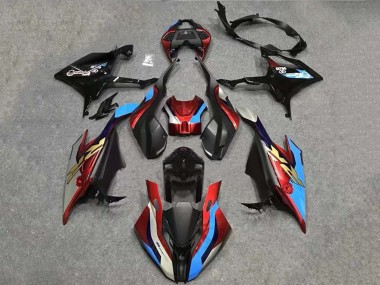 Beste BMW S1000RR Motorrad Verkleidung Kit 2019-2022 - Weiss Blau Rot Schwarz