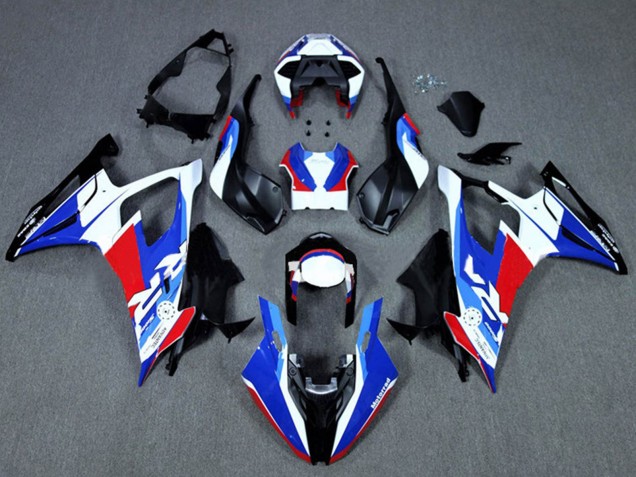Beste BMW S1000RR Motorrad Verkleidung 2019-2022 - Weiss Schwarz Blau Rot