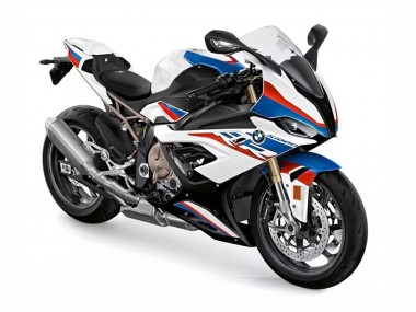 Beste BMW S1000RR Motorrad Verkleidung 2019-2022 - Weiss Blau Rot