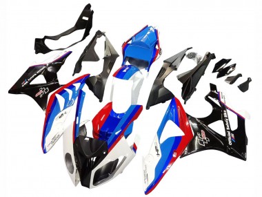 Beste BMW S1000RR Komplette Abs Verkleidung 2009-2014 - Weiss Rot Blau Glanzendes Schwarz