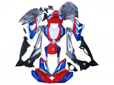 Beste BMW S1000R Motorrad Verkleidung 2014-2016 - Rot Blau