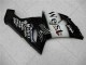 Beste Kawasaki ZX6R Motorrad Verkleidung 2005-2006 - Glanzendes Schwarz Weiss West