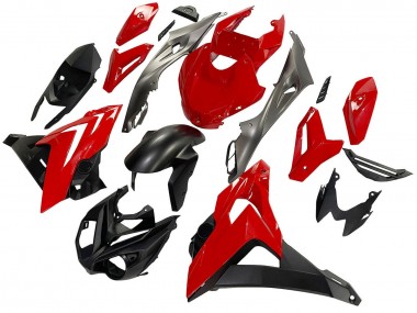 Beste BMW S1000R Motorrad Verkleidung 2014-2016 - Schwarz Rot